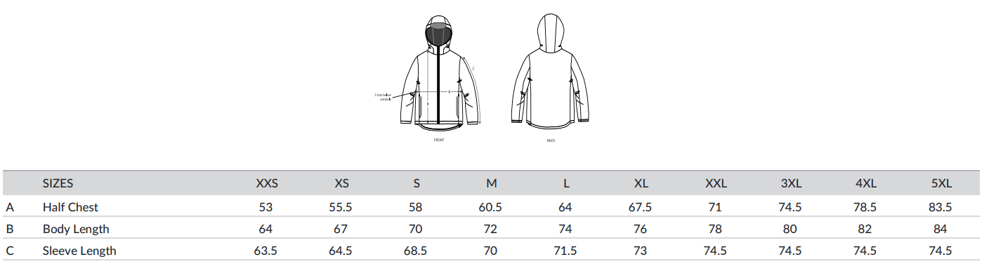 Multifunktionsjacke gerade