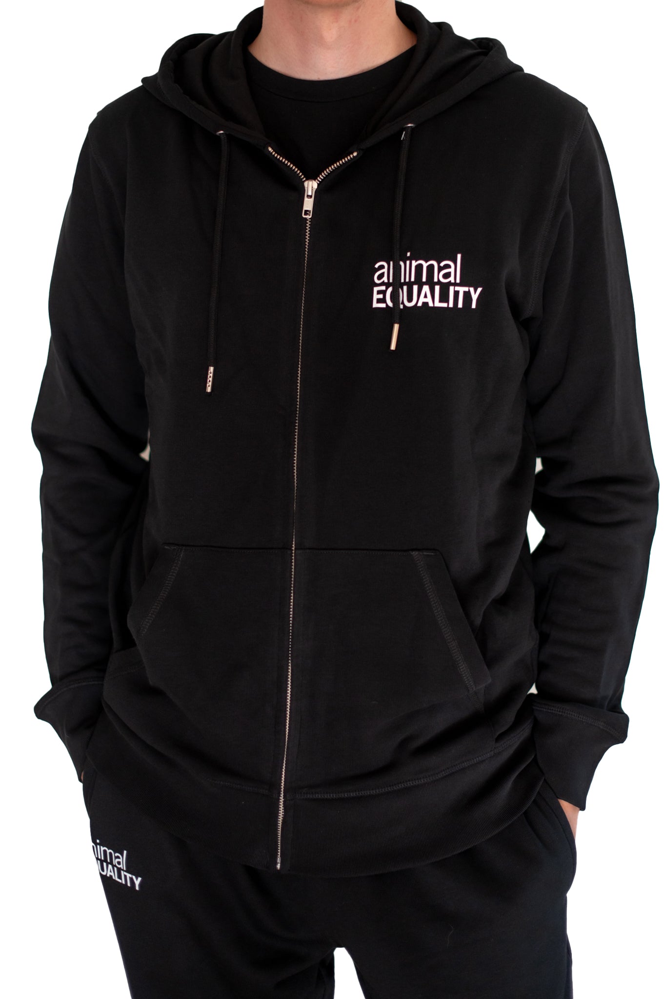 Zip-Hoodie gerade
