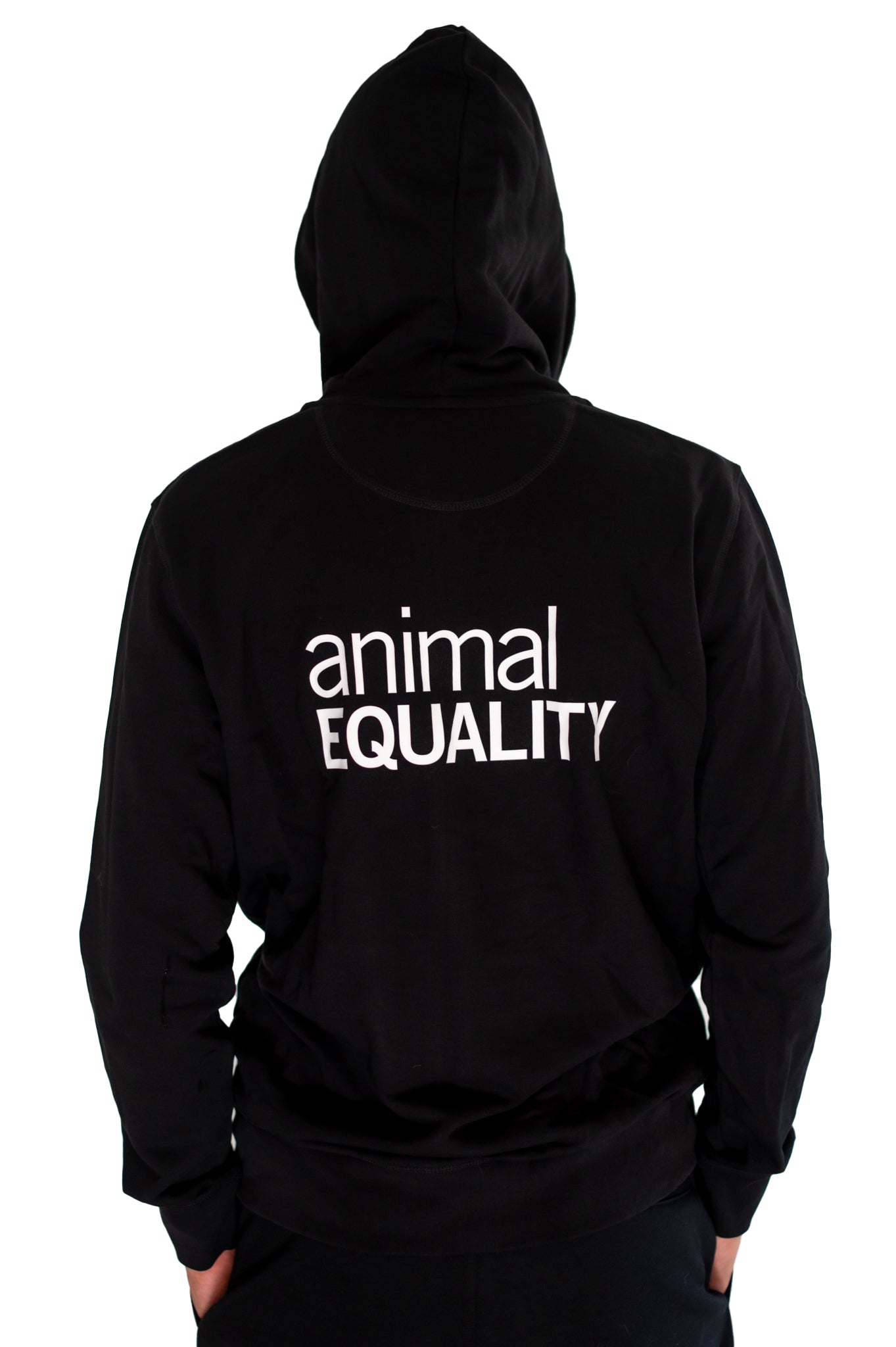 Zip Hoodie gerade Animal Equality Germany Online Shop